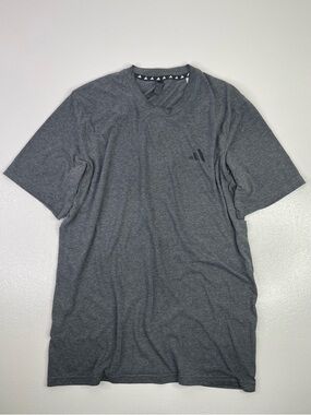 Adidas Train Essentials Feelready Grey Heather Athletic Training Tee Size L